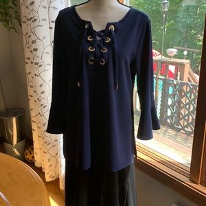 Navy blouse